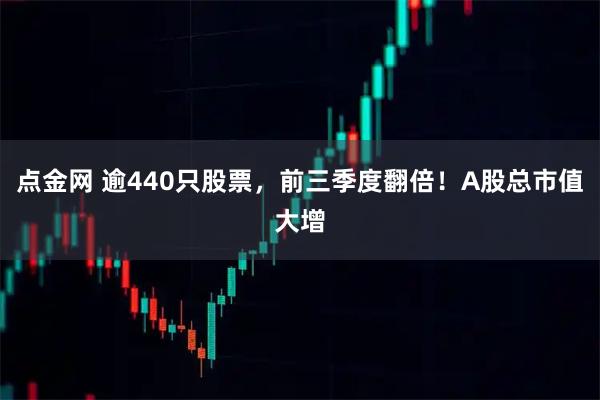 点金网 逾440只股票，前三季度翻倍！A股总市值大增